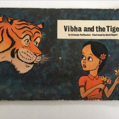 * Carte copii, lb engleza: Vibha and the Tiger, cu ilustratii, 16 pagini, 1970