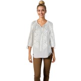 Bluza dama RSL5 alb crystal , marimea 3XL