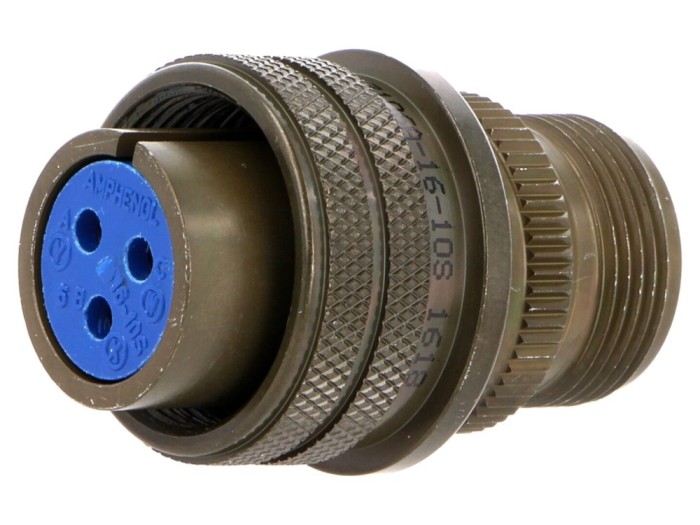 Conector circular mamă 16, 3 pini