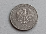 M3 C50 - Moneda foarte veche - Polonia - 20 zloti - omagiala - 1976, Europa