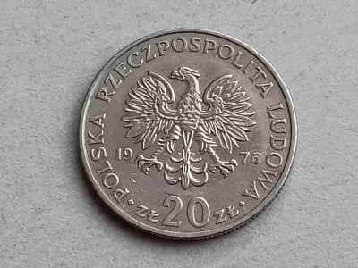 M3 C50 - Moneda foarte veche - Polonia - 20 zloti - omagiala - 1976 foto