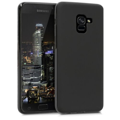 Husa pentru Samsung Galaxy A8 (2018), Silicon, Negru, 43802.47 foto