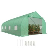 Outsunny Sera Gradina Verde Pentru Legume 6x3x2 | Aosom Romania