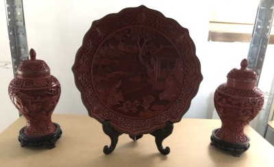 set cinabru cinnabar rosu (la bucata) foto
