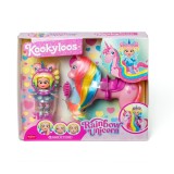 Set de joaca cu papusa Kookyloos, Iris si Rainbow Unicorn