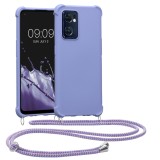 Husa Kwmobile pentru OPPO Find X5 Lite, Silicon, Albastru, 58647.108, Textil, Carcasa