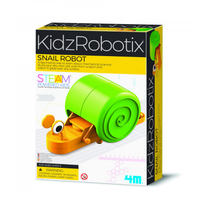 Kit constructie robot - Snail Robot, Kidz Robotix foto