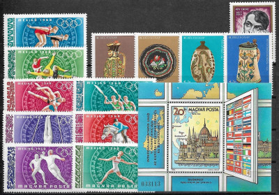C2990 - lot timbre Ungaria neuzate,serii complete,perfecta stare foto