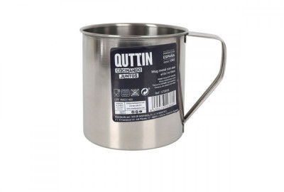 Cana inox cu toarta, 10 cm, 650 ml foto