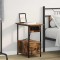 vidaXL Dulap de noapte Stejar afumat 60 x 30 x 61 cm Lemn compozit