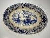 Platou Portelan Rorstrand Shanghai 1880, Antichitate Suedeză, 33cm, Colectie