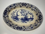 Platou de EPOCA, din portelan suedez RORFTRAND, model Shanghai, anii 1880, Decorative