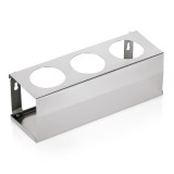 Suport inox pentru 3 sticle sosuri, 33x10.5 cm