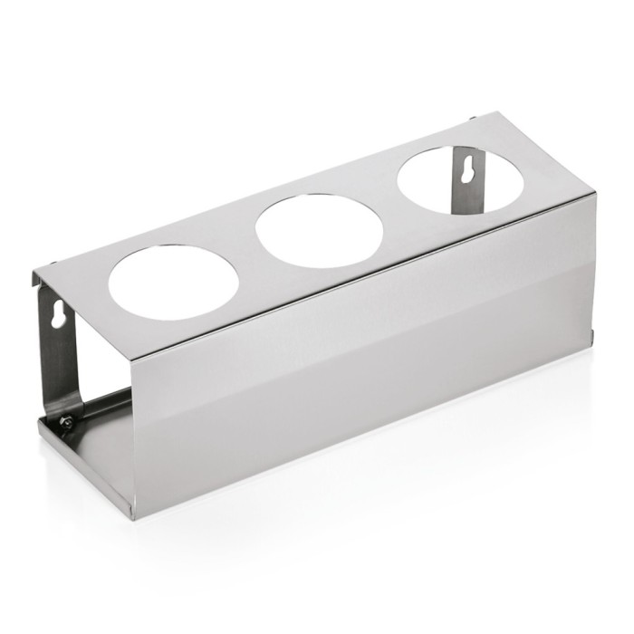 Suport inox pentru 3 sticle sosuri, 33x10.5 cm