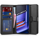 Husa Tech-Protect Wallet Wallet pentru Realme Gt Neo 3 Negru, Silicon