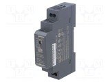 Alimentator pulsatoriu MEAN WELL 15W 15VDC 1A pentru şină DIN