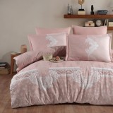 Lenjerie de pat ranforce clasy king size (levure)