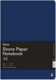 Carnet A5 - Stone Paper - Hardcover, Grid - Navy | Karst
