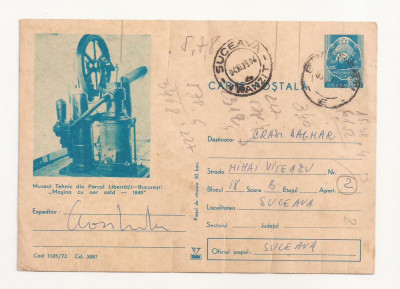 RF26 -Carte Postala- Bucuresti, Muzeul Tehnic, circulata 1973 foto