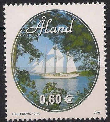 Aland (Finlanda) 2005 - Vapor, turism, neuzat foto