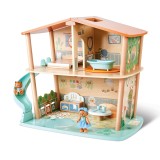 Jucarie din lemn - Casa din jungla a tigrilor (38 piese), Hape