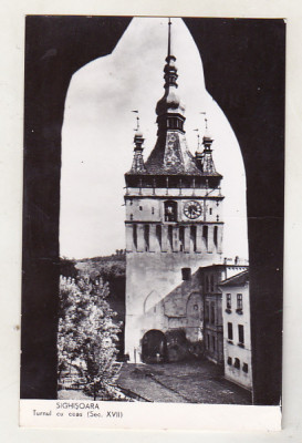 bnk cp Sighisoara - Turnul cu ceas - uzata foto