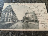 Carte postala Bucuresti,1901,Ministerul de Razboi,Bulevardul Carol, circ.Elvetia, Circulata, Fotografie