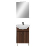 Mobilier complet de baie Bianca Prime 55, culoare Aida nuc