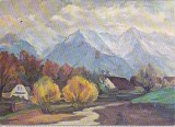 bnk cp Trude Schullerus - Zapada noua pe Muntii Fagaras - vedere necirculata