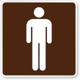 Indicator toaletă pentru bărbați