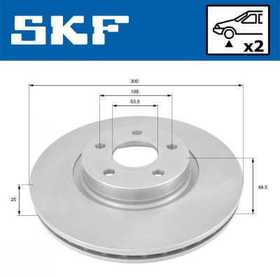 SKF VKBD 80053 V2 Disc frana foto