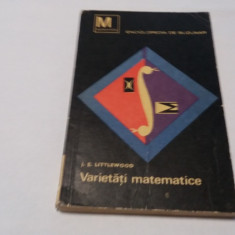 Varietati matematice J.E.Littlewood RM4