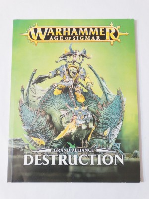 Warhammer Age of Sigmar Grand Alliance Destruction - carte reguli foto