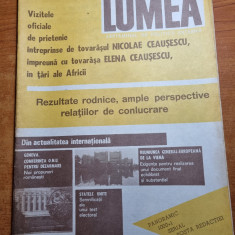revista lumea 17 martie 1988-vizita lui ceausescu in africa