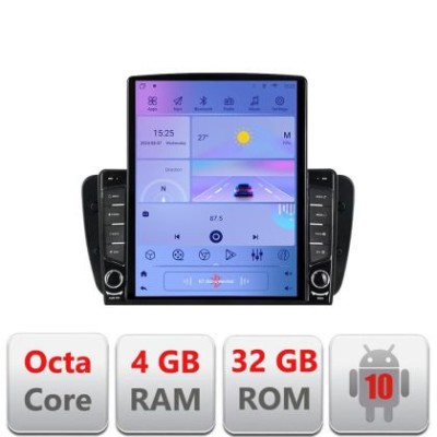 Navigatie Seat Ibiza 2008-2014 G-246 ecran tip TESLA 9.7&amp;quot; cu Android Radio Bluetooth Internet GPS WIFI 4+32GB DSP 4G O CarStore Technology foto