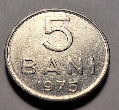 Moneda 5 bani 1975 (#2) foto