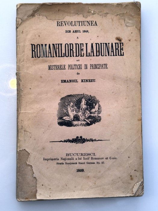 Emanoil Kinezu, Revoluțiunea din anul 1848 a rom&acirc;nilor de la Dunăre, 1859
