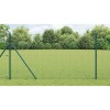 VidaXL &Icirc;ngrădire cu st&acirc;lpi Verde 1 x 10 m Oțel