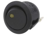 Comutator Rocker On-Off 20A 14V Negru cu LED