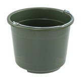Găleată grajd furajare 20 litri verde robustă maner metalic curatare usoara