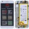 Huawei Ascend G7 (G760-L01) Capac frontal al modulului de afișare + LCD + digitizer + baterie alb argintiu 02350DCF 02350DCD