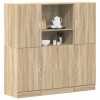 VidaXL Set dulapuri de bucătărie 3 piese stejar sonoma, lemn prelucrat 3324153