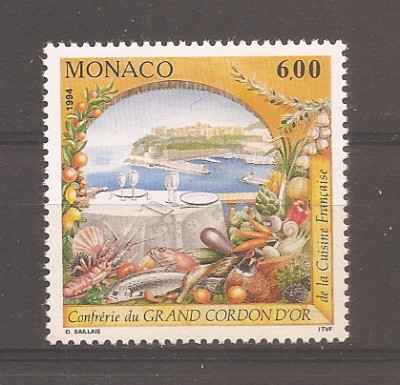 Monaco 1994 - A 35-a aniversare a Frăției bucătarilor francezi Cordon d&amp;#039;Or, MNH foto