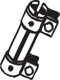 Conector teava, sistem de esapament