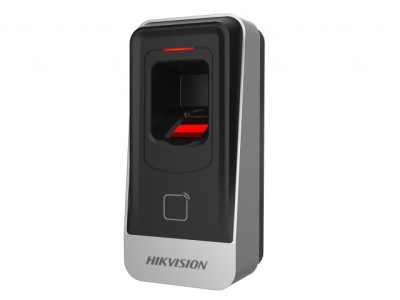 Cititor biometric si card MIFARE Hikvision, DS-K1201AMF; citeste carduri MIFARE, foto