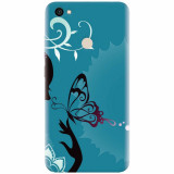 Husa silicon pentru Xiaomi Redmi Note 5A, Blue Butterfly