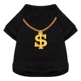Haina Catel tip Hanorac cu Maneci, Negru, Marime L, Lungime umeri-coada 25 cm