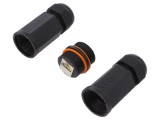 Adaptor soclu Cat 6a ecranat 8p8c RJ45 x2