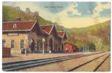 3443 - LOTRU, Valcea, Railway Station - old postcard, CENSOR - used - 1918, Circulata, Printata