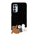 Husa compatibila cu Oppo A54 5G, Viceversa, model Look at these stars We bare bears, Silicon, TPU, Transparent, Carcasa